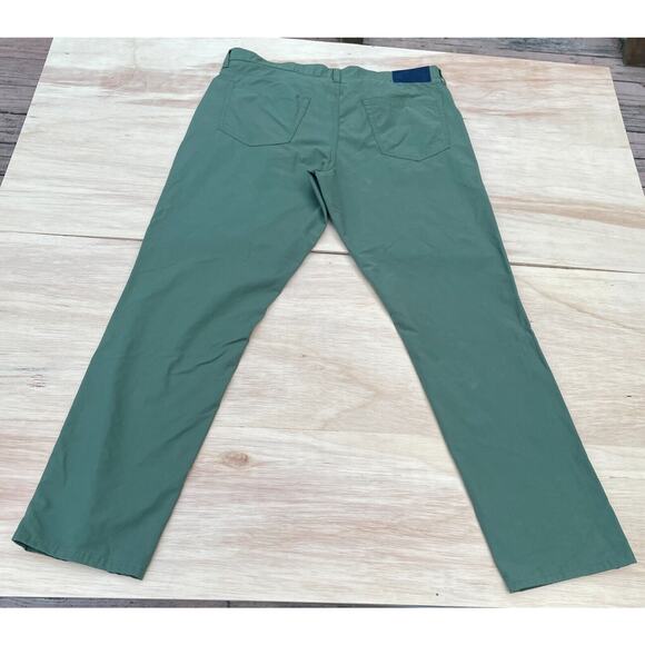 VINEYARD VINES Golf Pants Performance On The Go 5 Pockets Men Green SIZE 38 x 32 - Picture 7 of 8